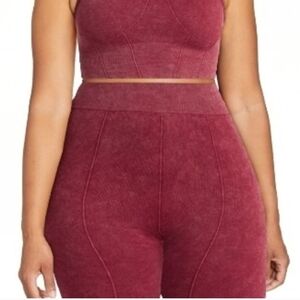 Burgundy Two-Piece Workout Set